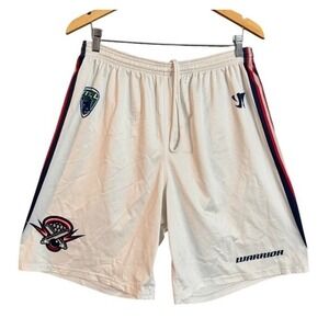 Warrior Lacrosse Shorts Mens XL White Mesh Athletic Gym Training RN 80185